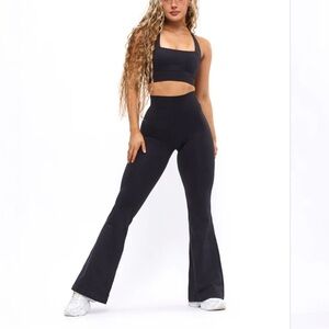 Women's Black Flared Pants